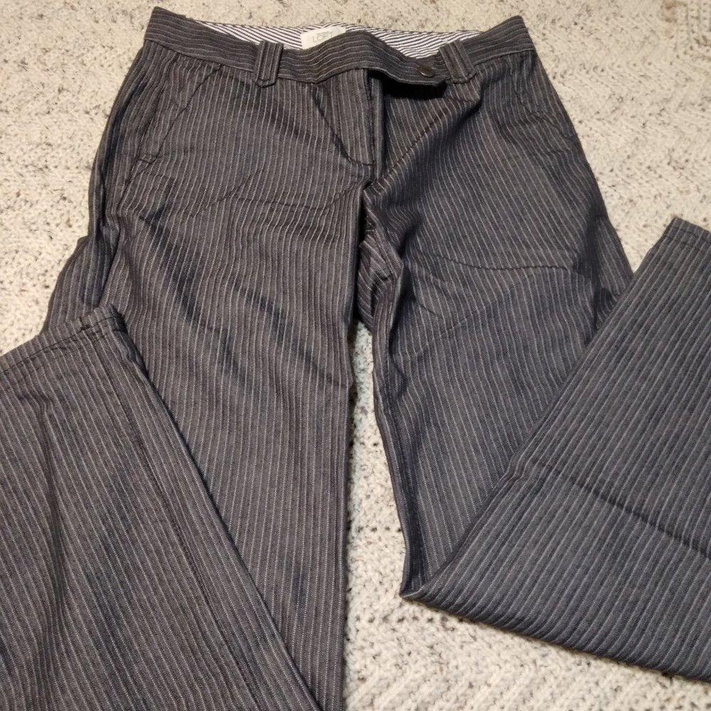 LOFT Marisa thin stripe pants